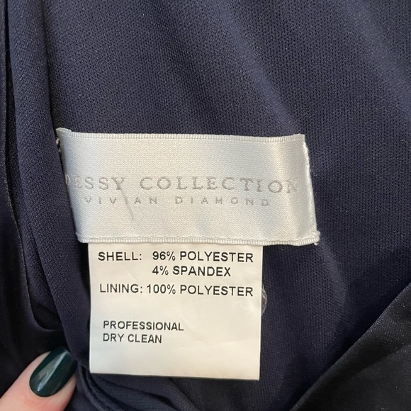 Dessy collection Vivian Diamond midnight dress - Picture 10 of 11